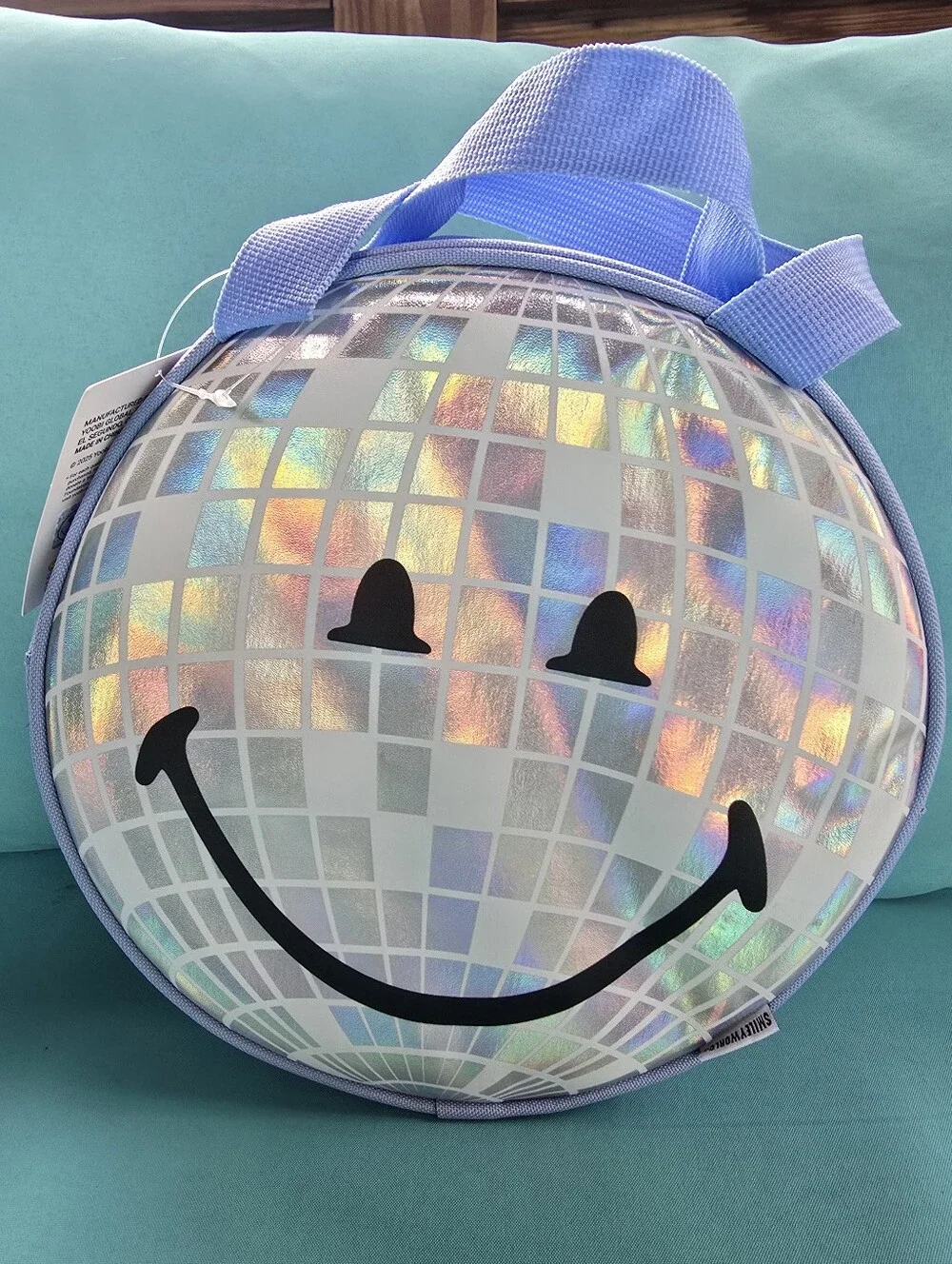 Disco Smiley Cooler Bag - Lavender